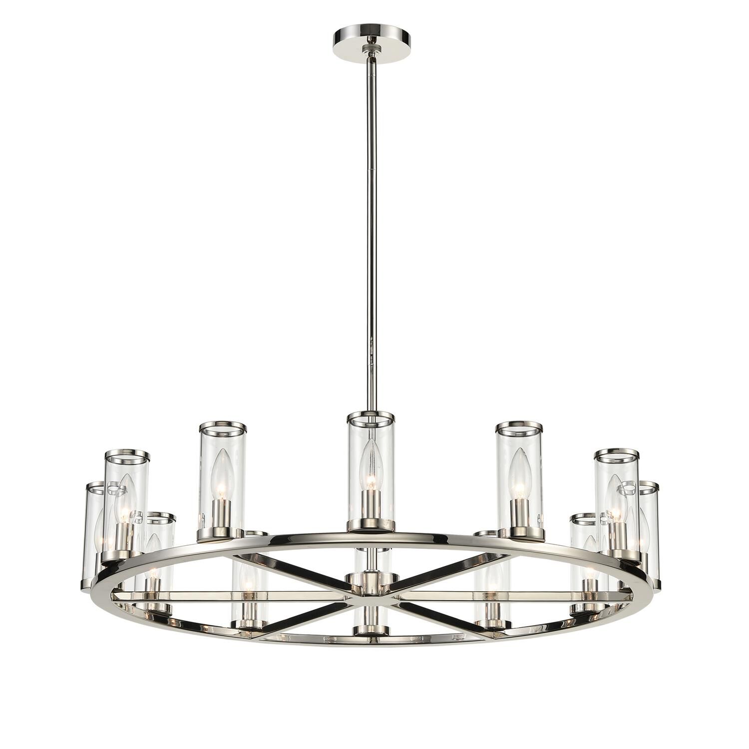Revolve 33 Inch 12 Light Chandelier by Alora Lighting