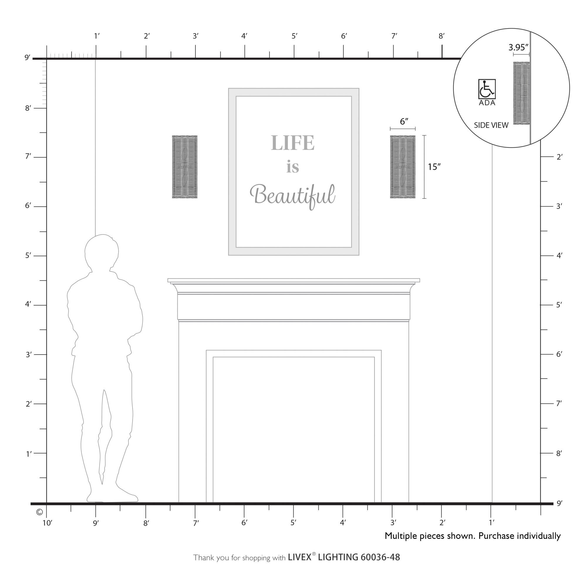 Weavington Wall Sconce by Livex Lighting