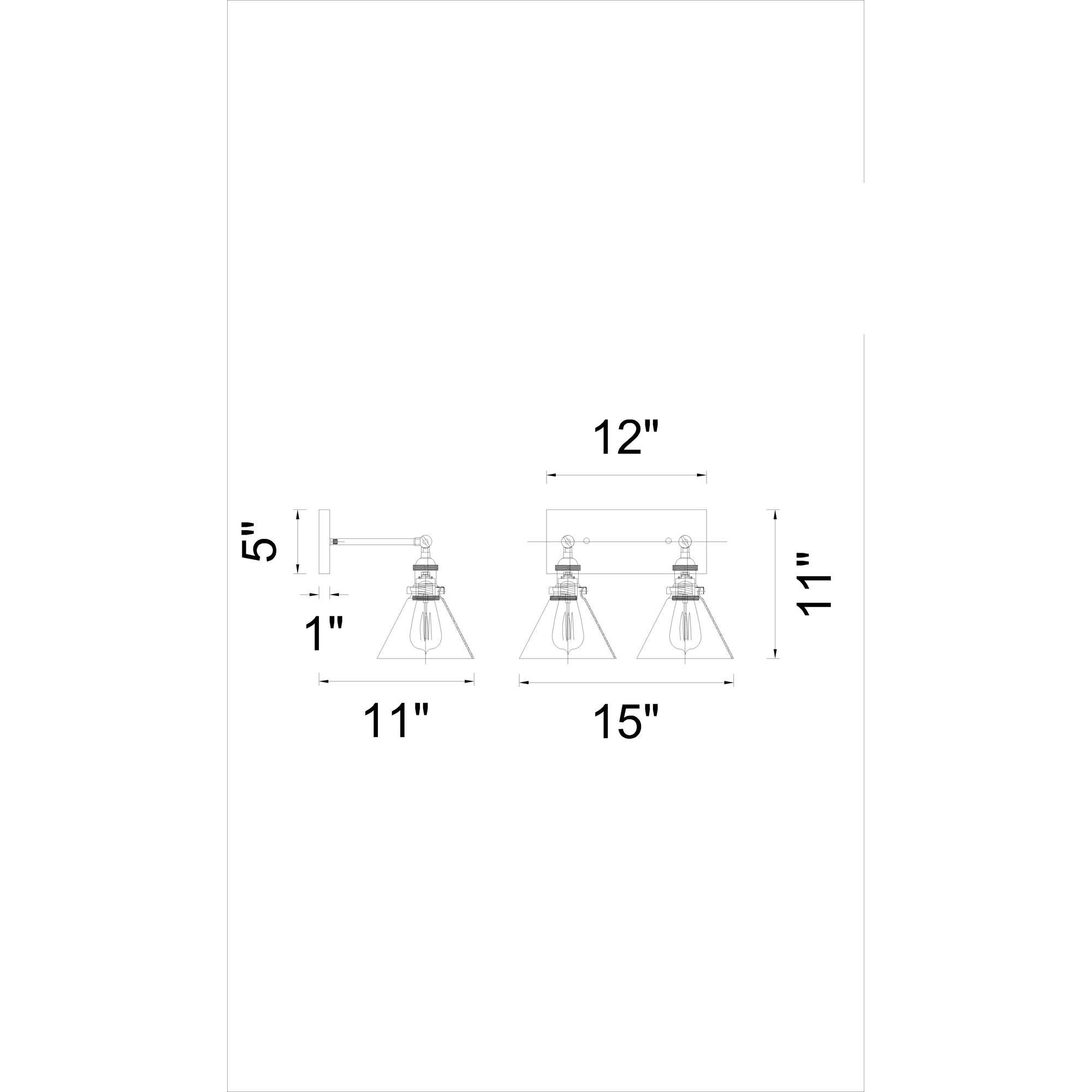 Eustis 15 Inch Wall Sconce by CWI Lighting