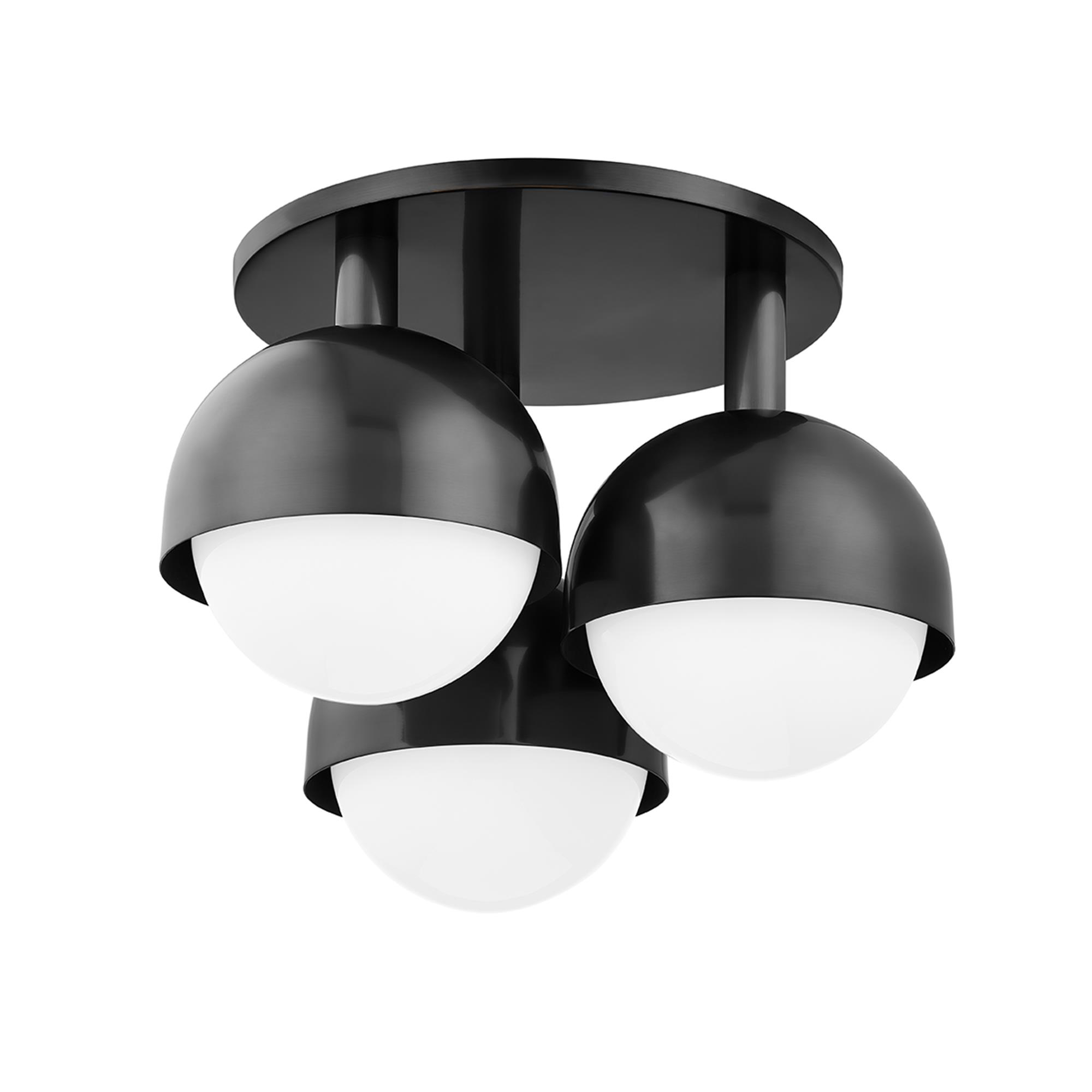 Foster 19 Inch 3 Light Semi Flush Mount,