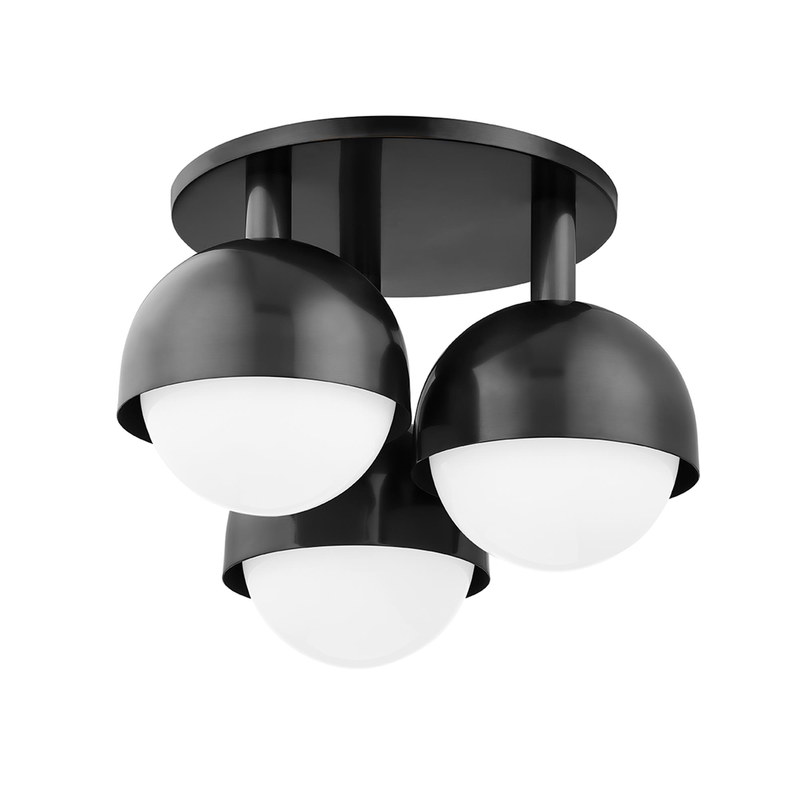 Foster 19 Inch 3 Light Semi Flush Mount by Hudson Valley Lighting
