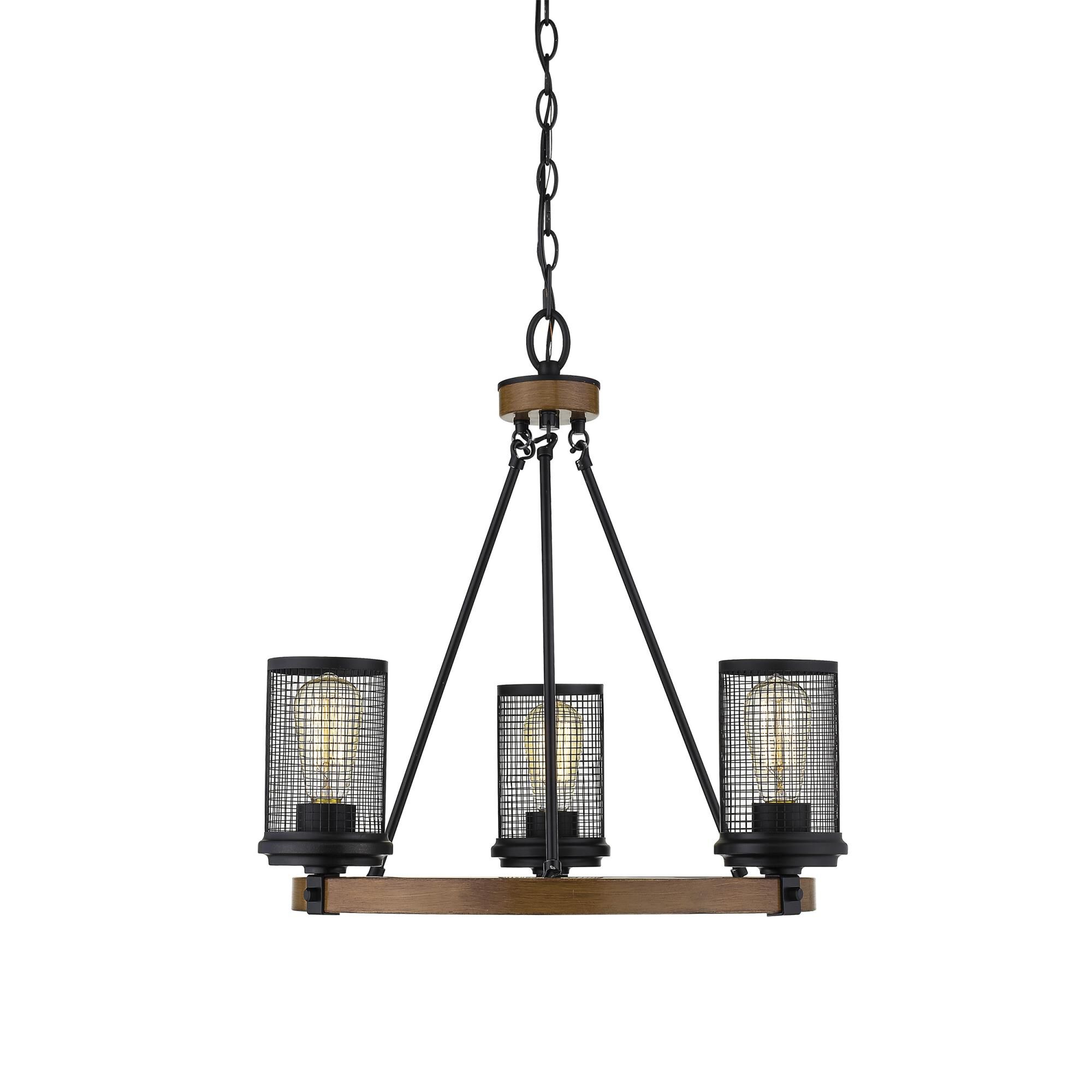 Mesa 21 Inch 3 Light Mini Chandelier by Millennium Lighting