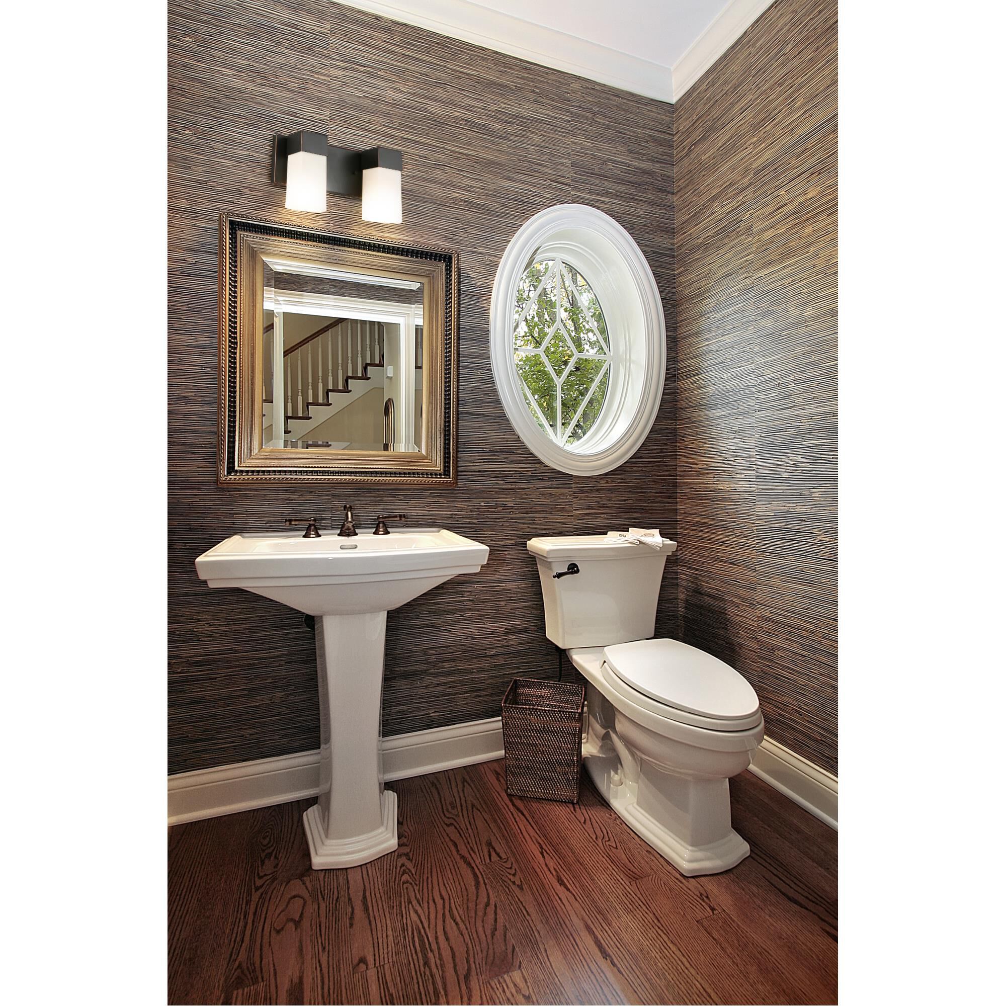 Shown in Oil Rubbed Bronze finish and Frosted glass and Square/Rectangle shade and Square - Rectangle accent