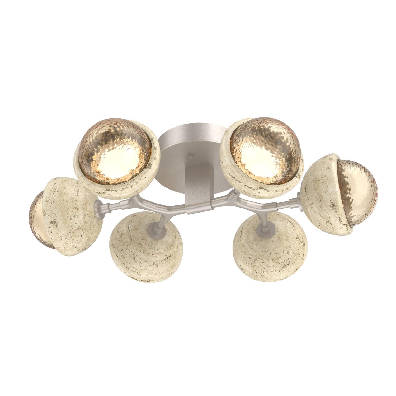 Levi Wilson Cabochon 27 Inch Flush Mount by Hammerton Studio