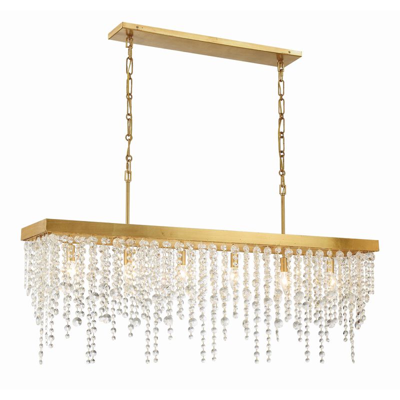 Winham Medium Linear Chandelier by Crystorama