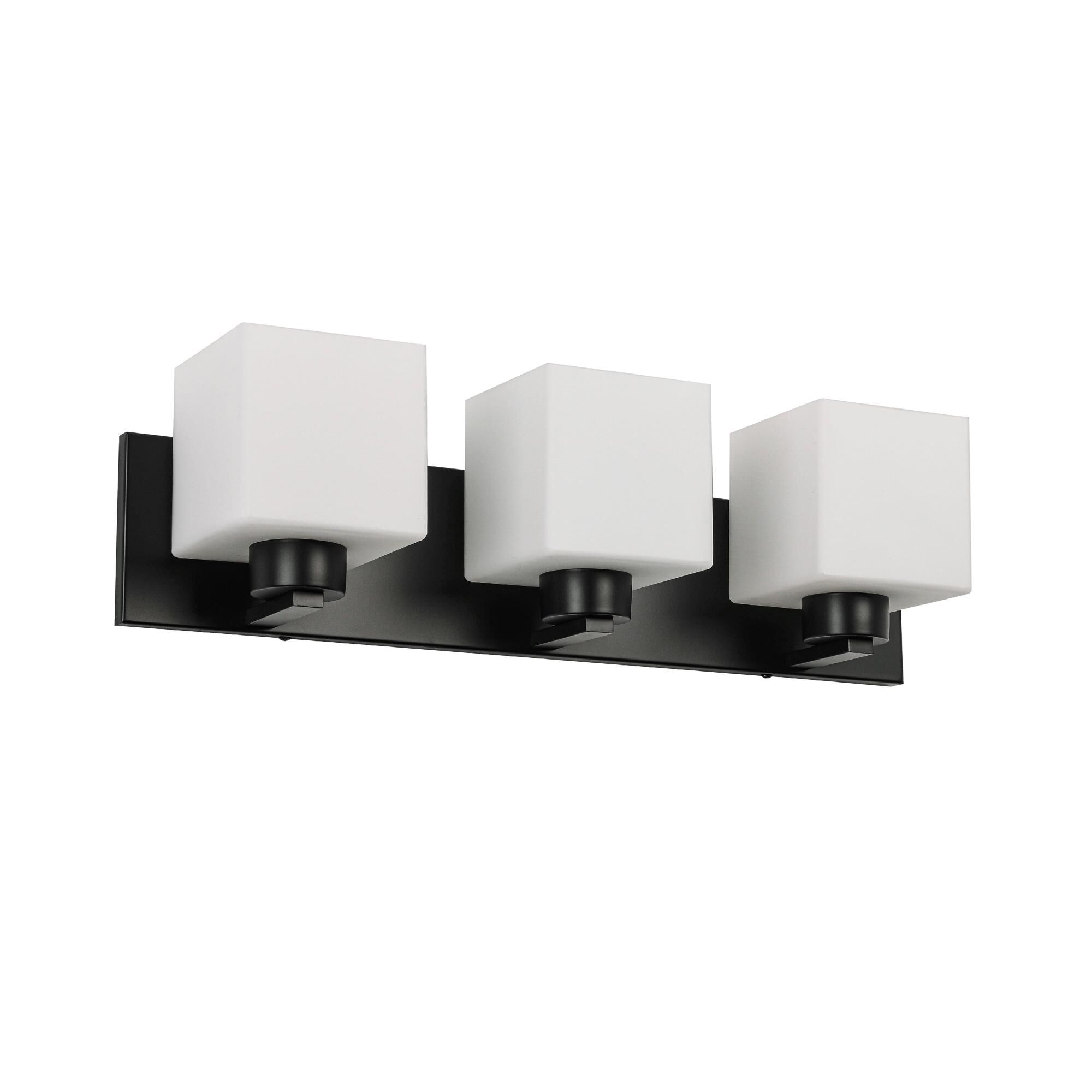 Shown in Matte Black finish and White shade