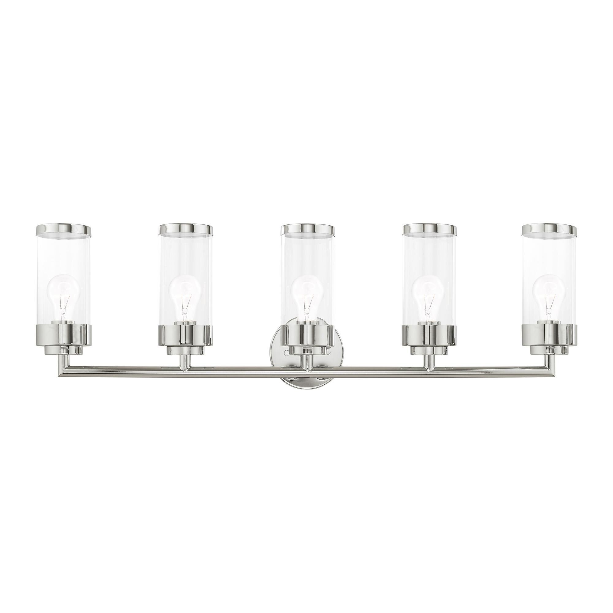 Hillcrest 35 Inch 5 Light Bath Vanity Light by Livex Lighting