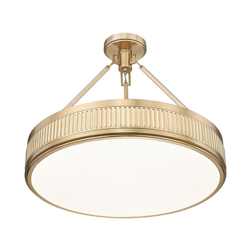 Quinn 22 Inch Semi Flush Mount by Z-lite