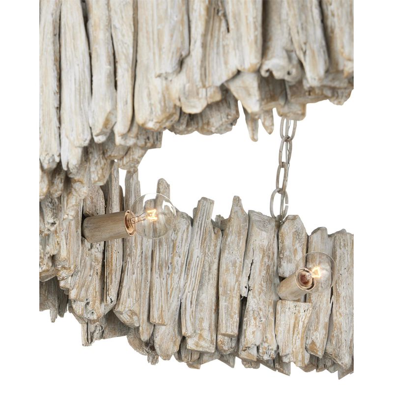 Driftwood 39 Inch Chandelier by Currey and Company