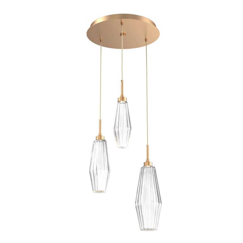 Aalto 17 Inch 3 Light Multi Light Pendant by Hammerton Studio
