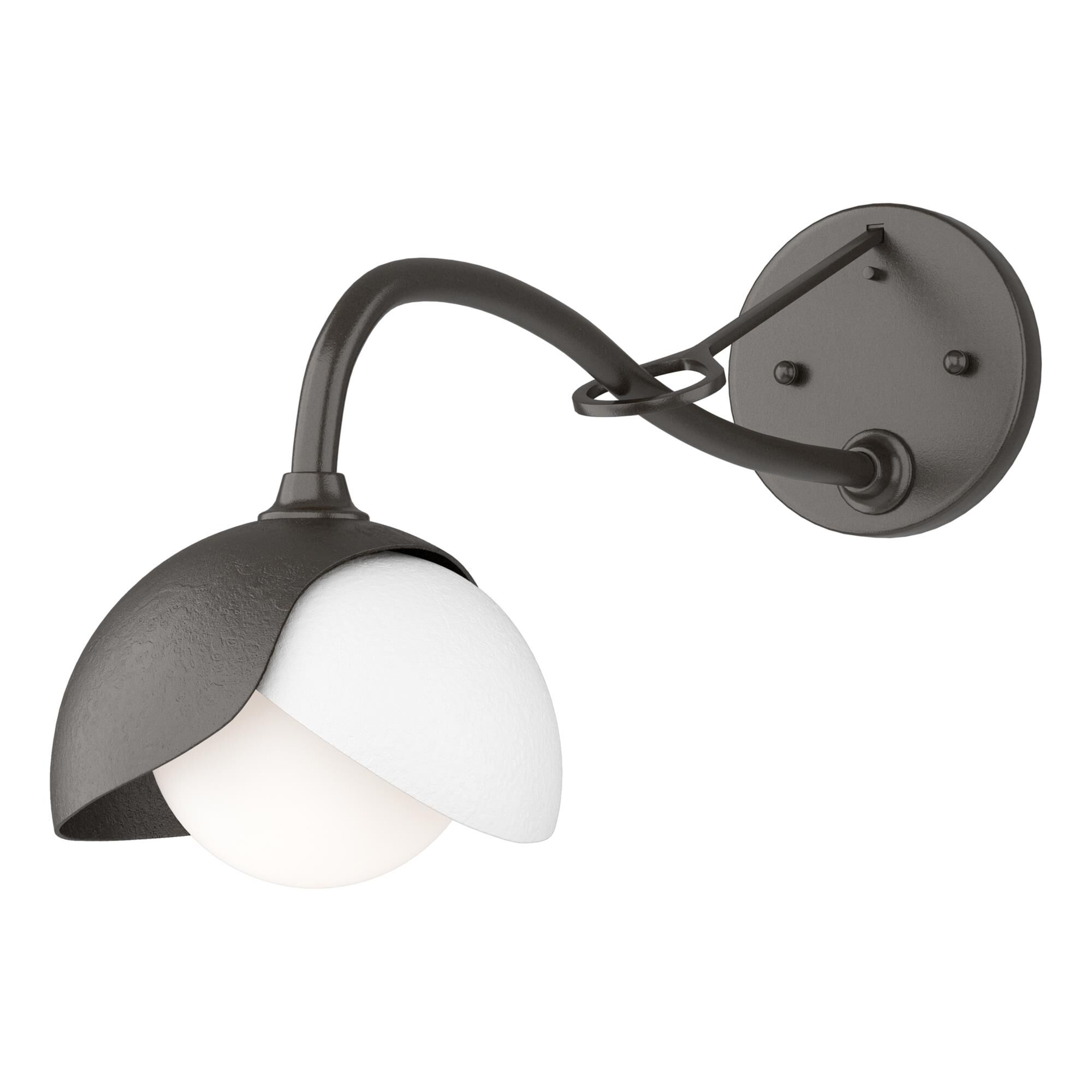 Shown in Oil Rubbed Bronze finish and Opal glass and White accent