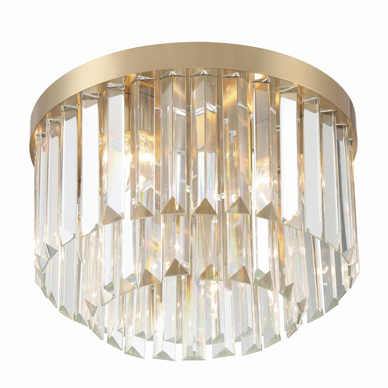 Hayes 16 Inch 4 Light Flush Mount by Crystorama
