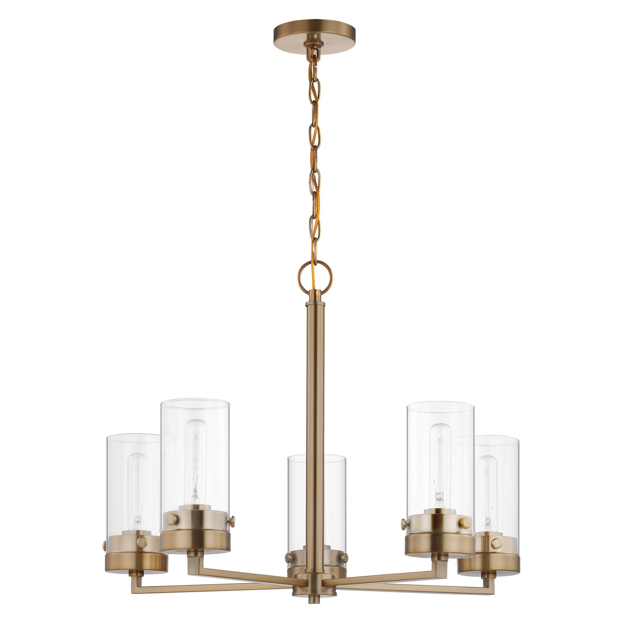 Intersection 24 Inch 5 Light Chandelier by Nuvo Lighting