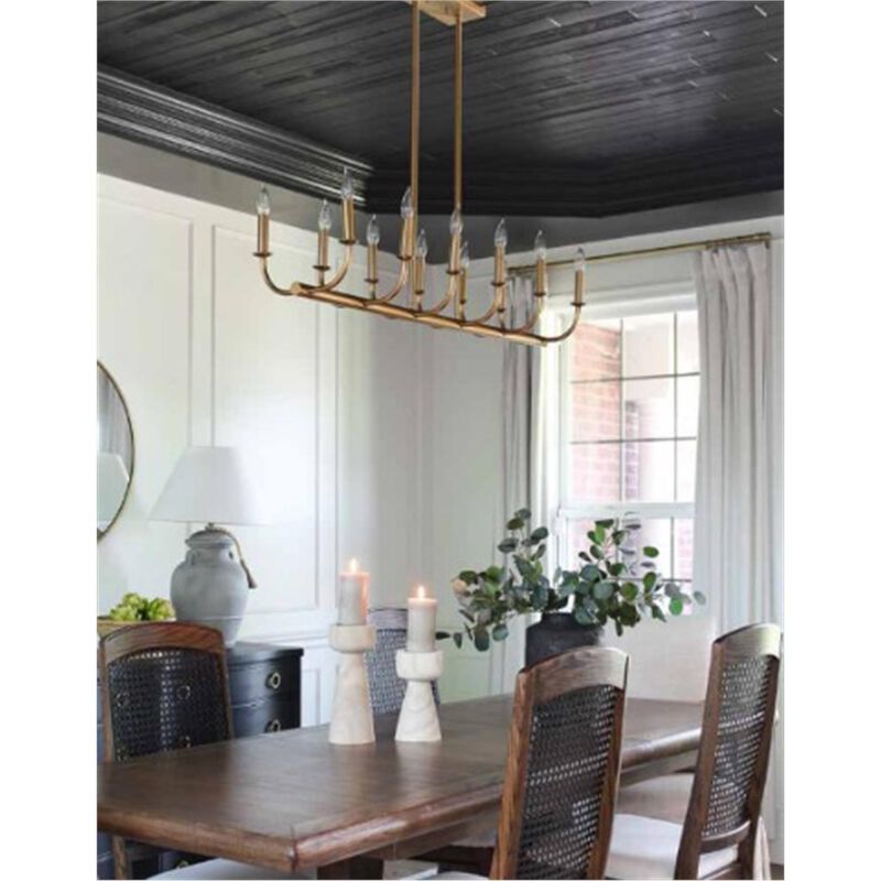 Bailey Medium Linear Chandelier by Crystorama