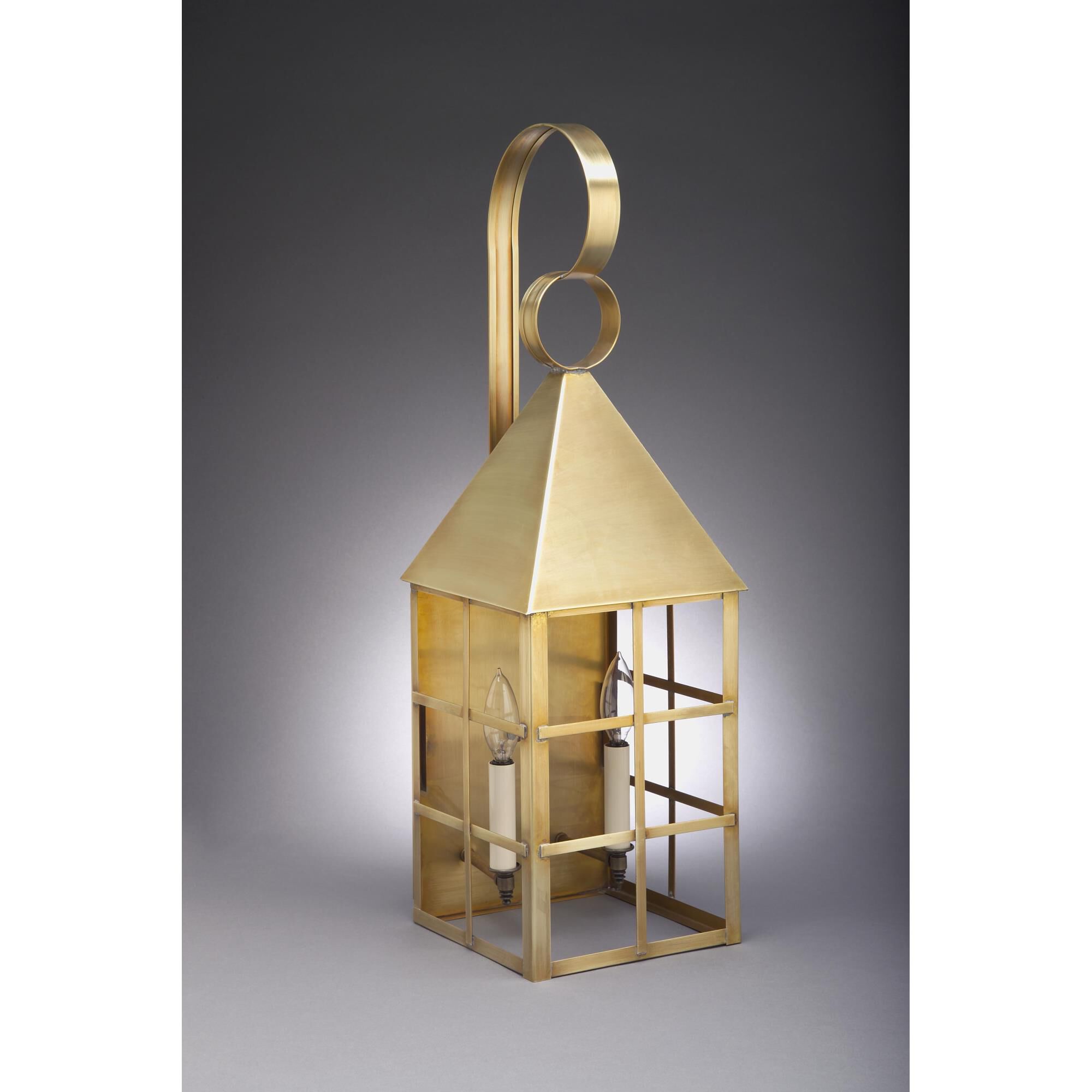 York 27 Inch Tall 2 Light Outdoor Wall Light by Northeast Lantern