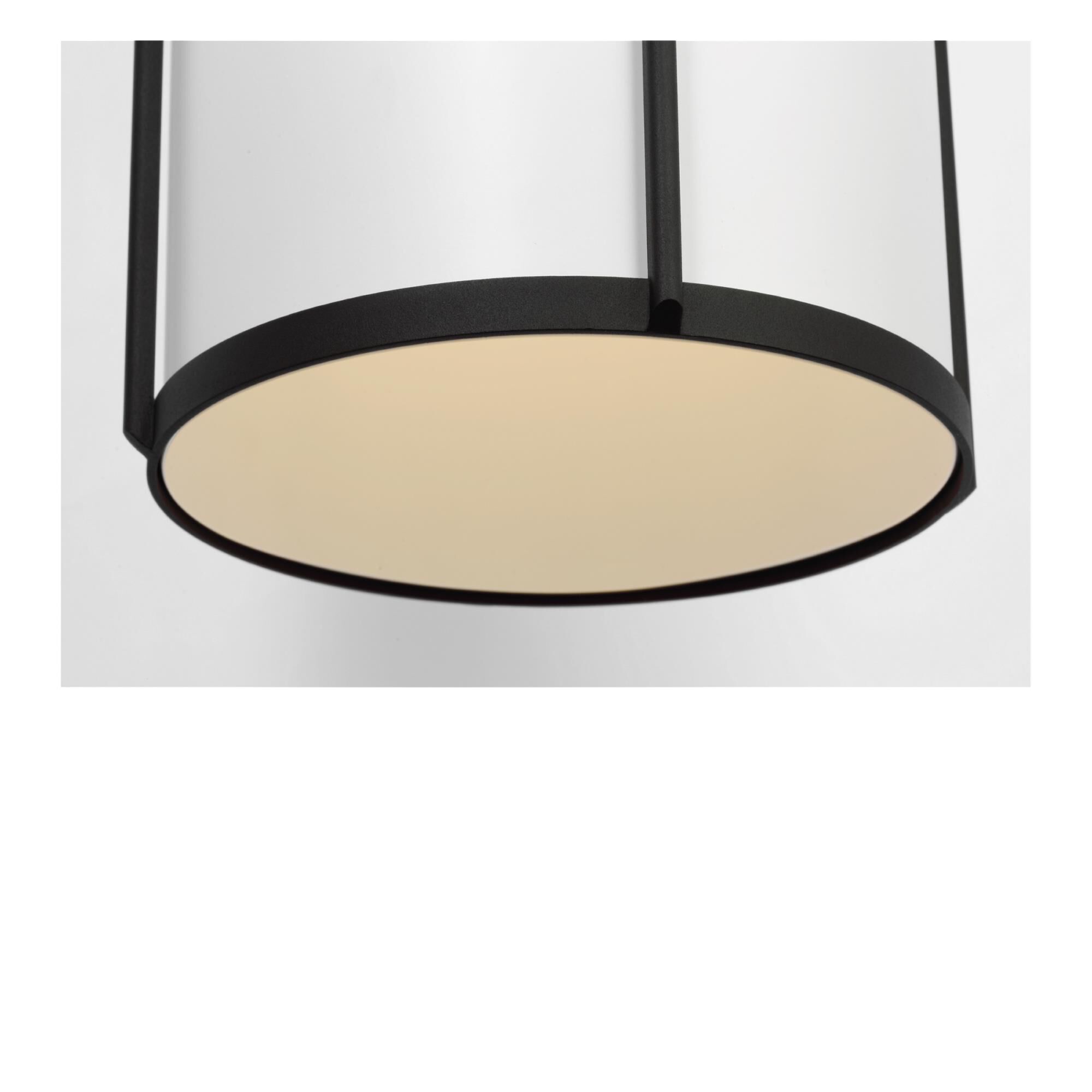 Shown in Textured Black finish and White Aluminum shade