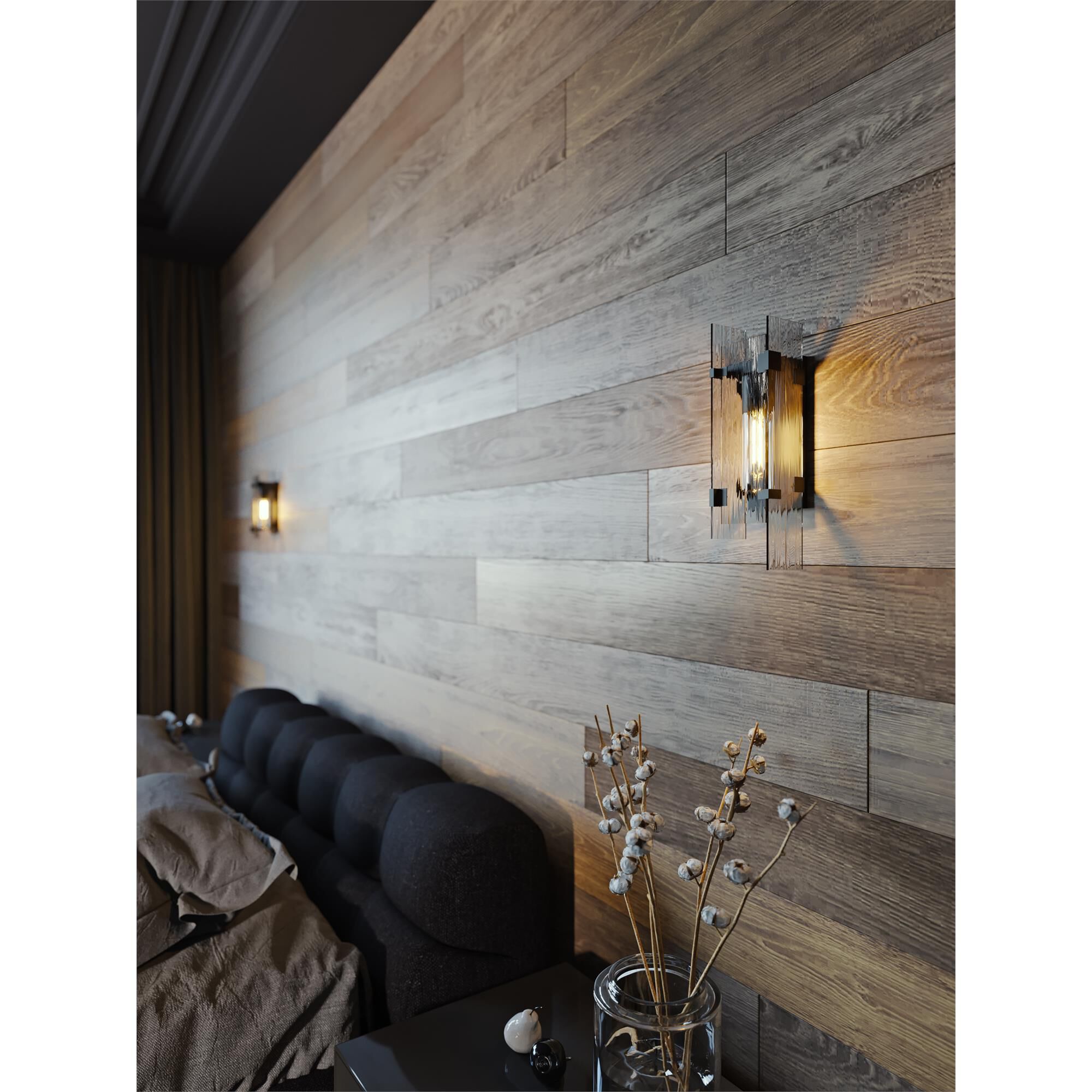 Shown in Black finish and Water glass
