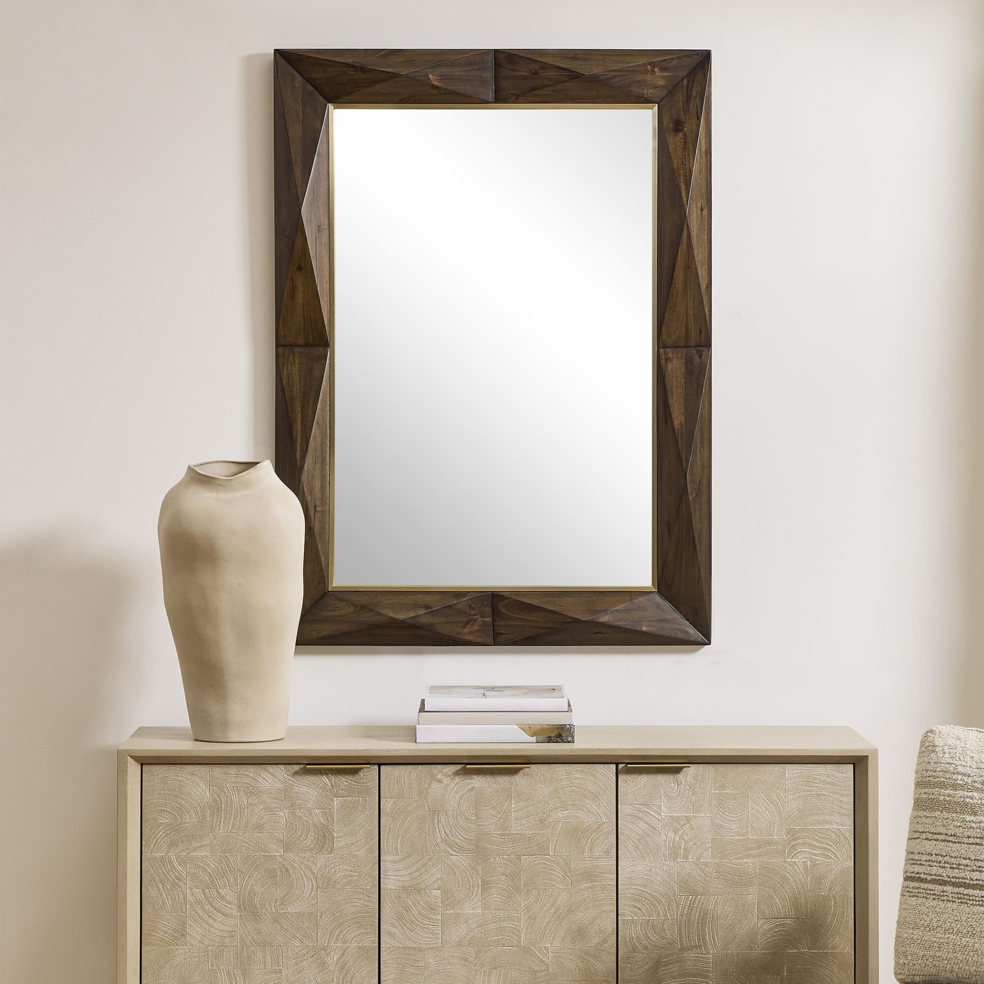 Grace Feyock Diamond In The Rough 45 Inch Decorative Mirror by Uttermost