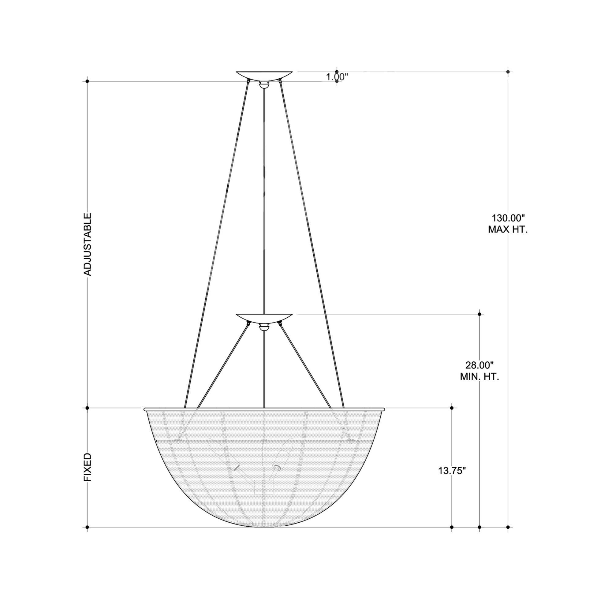 Telos 25 Inch 3 Light Chandelier by Currey and Company