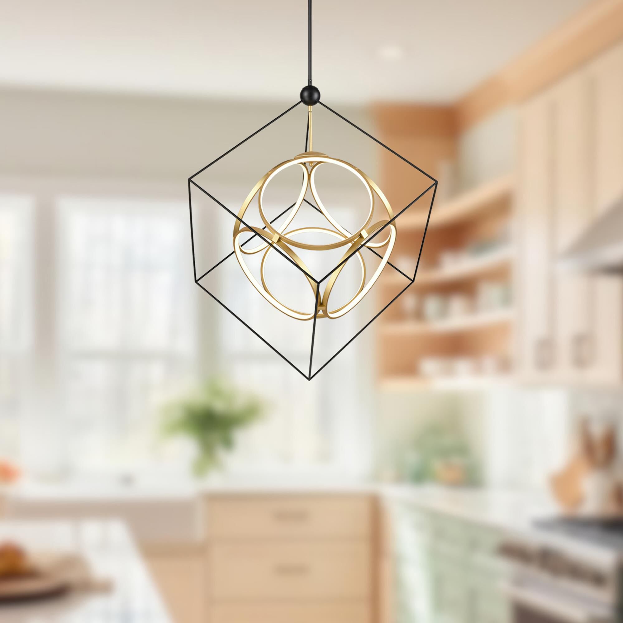 Monza 39 Inch LED Large Pendant by Kuzco Lighting