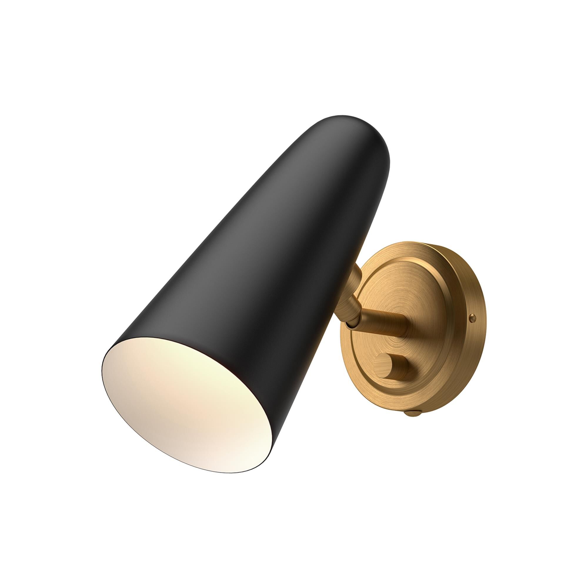 Shown in Matte Black And Aged Gold finish