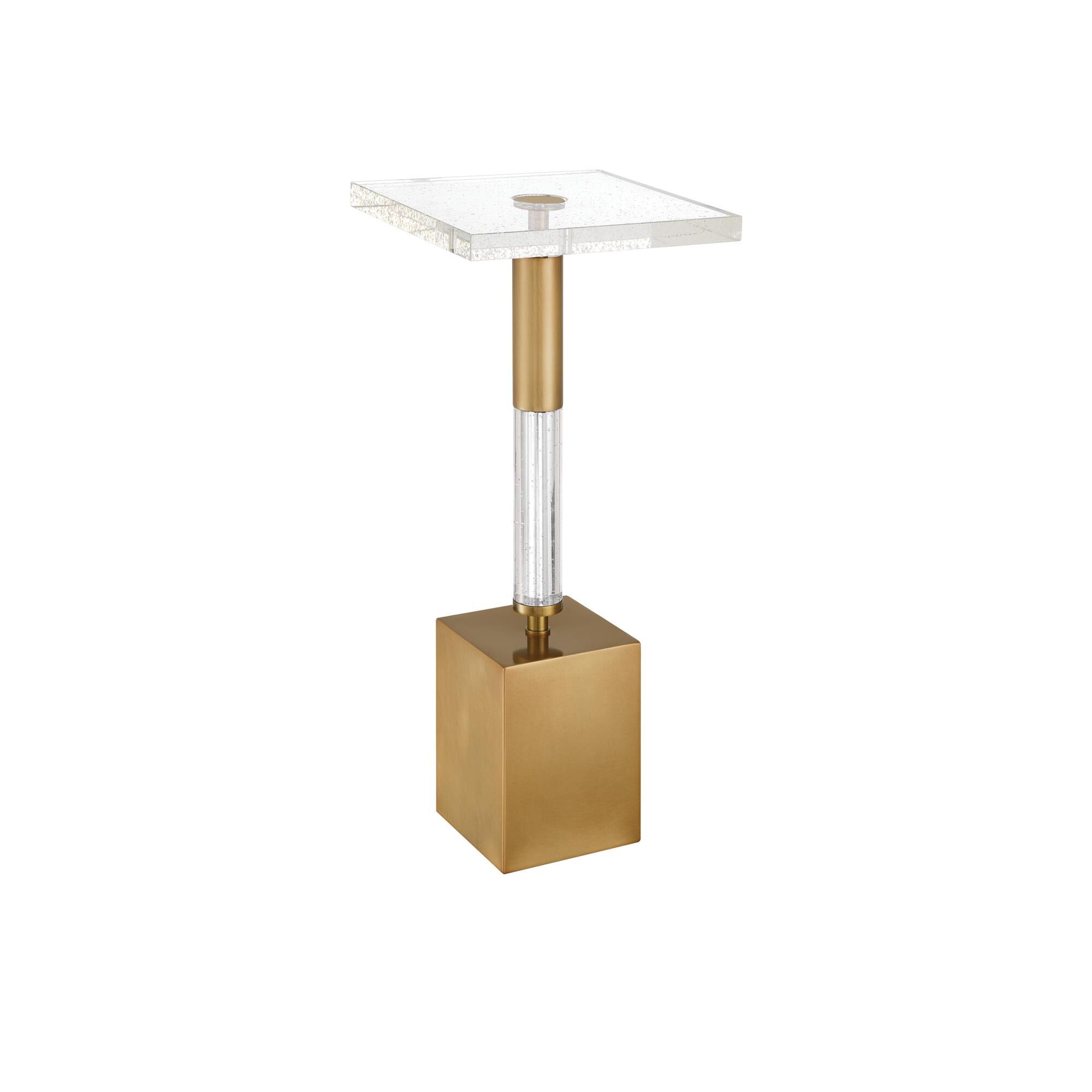 Shown in Clear and Antique Brass finish