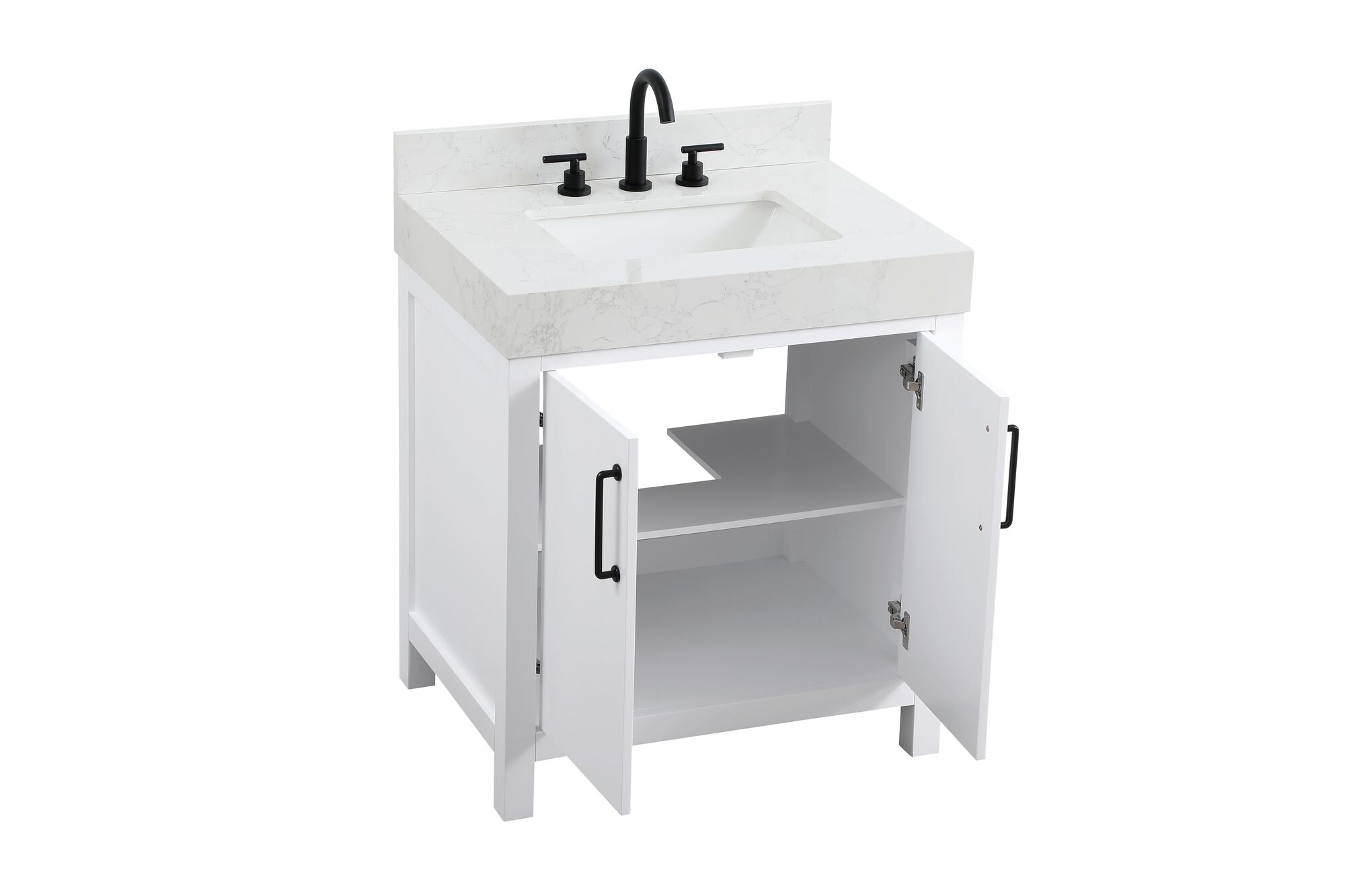 Shown in White finish