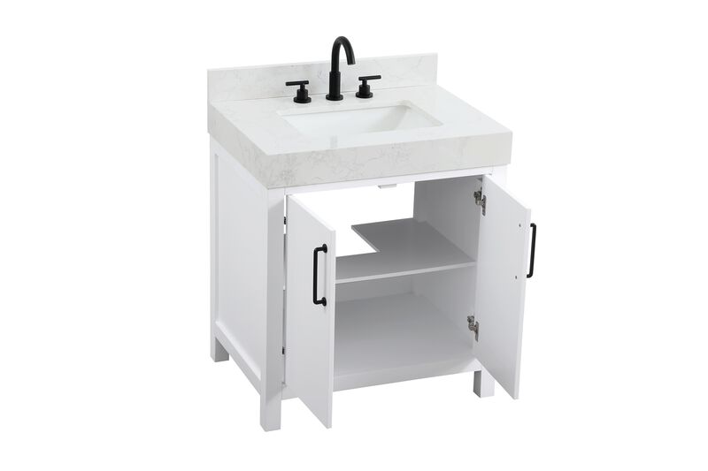 Nathan 30 Inch Bath Vanity by Elegant Dcor