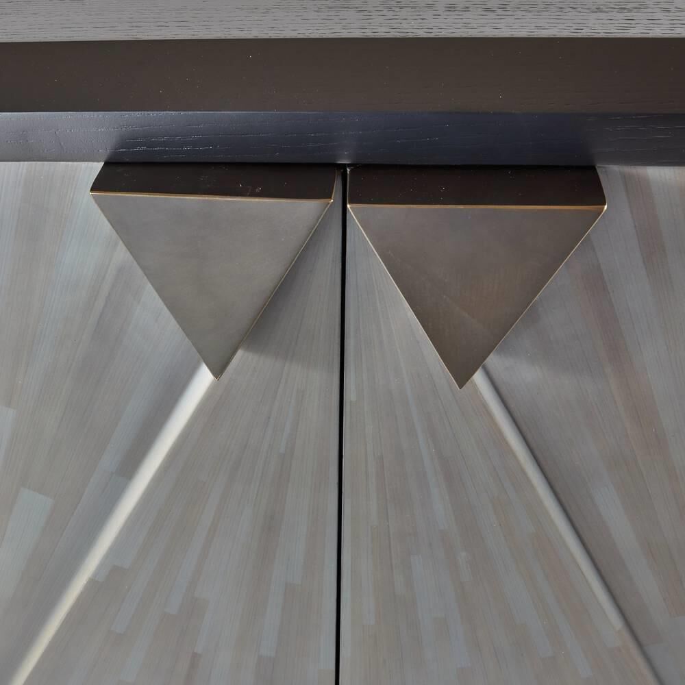 Shown in Gray Straw Marquetry finish