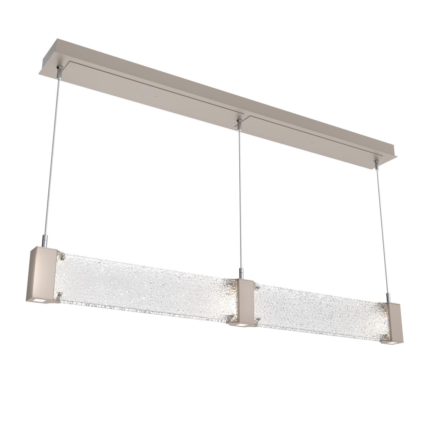 Shown in Metallic Beige Silver finish and Clear Rimelight glass