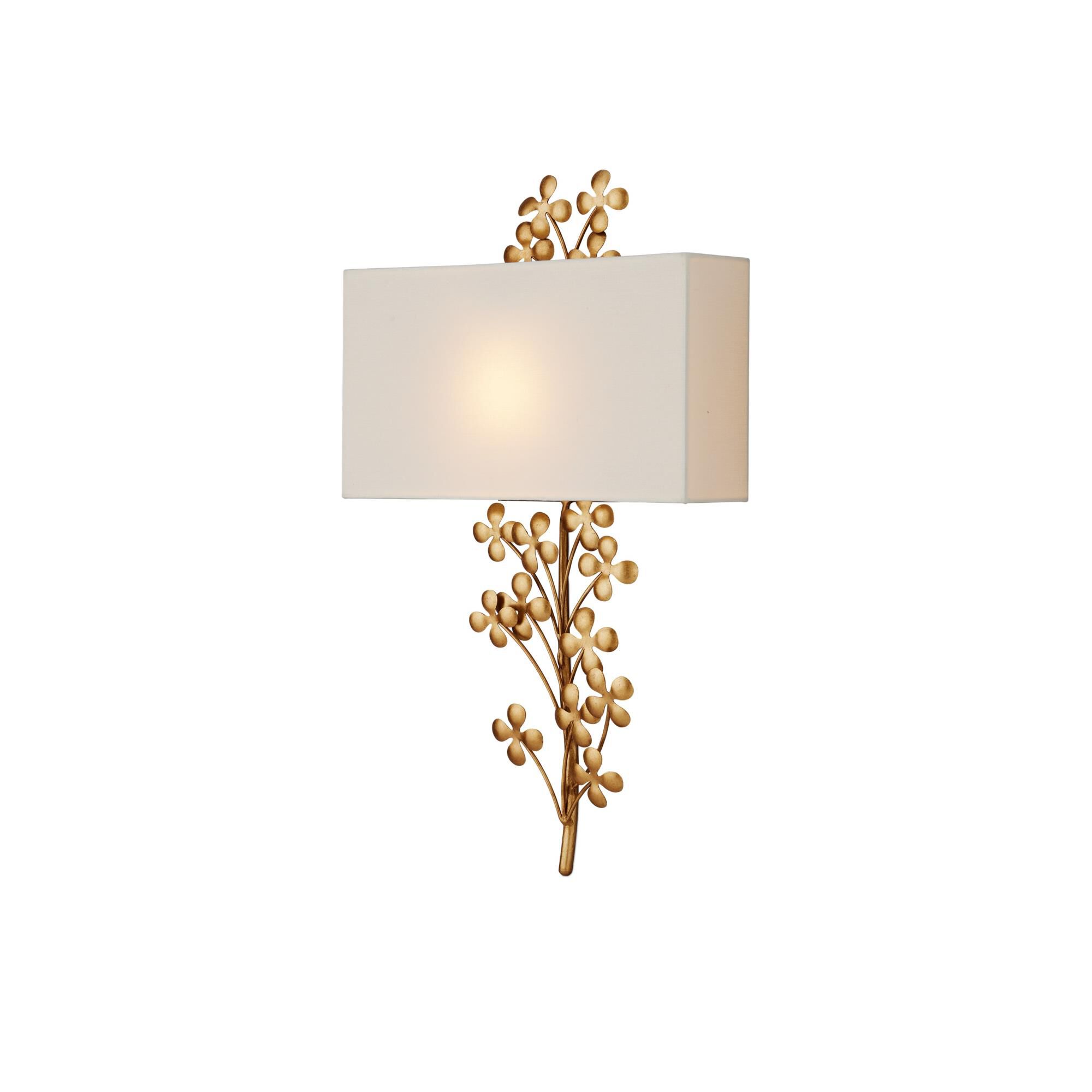 Cloverfield 15 Inch Wall Sconce by Currey and Company