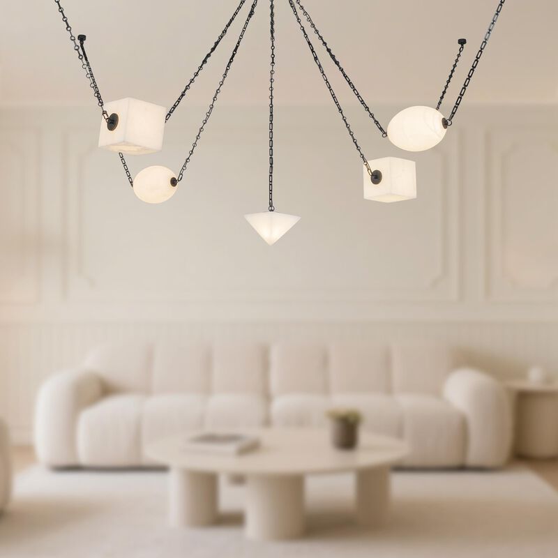 Jason Koharik Mineral 10 Inch Multi Light Pendant by Alora Lighting