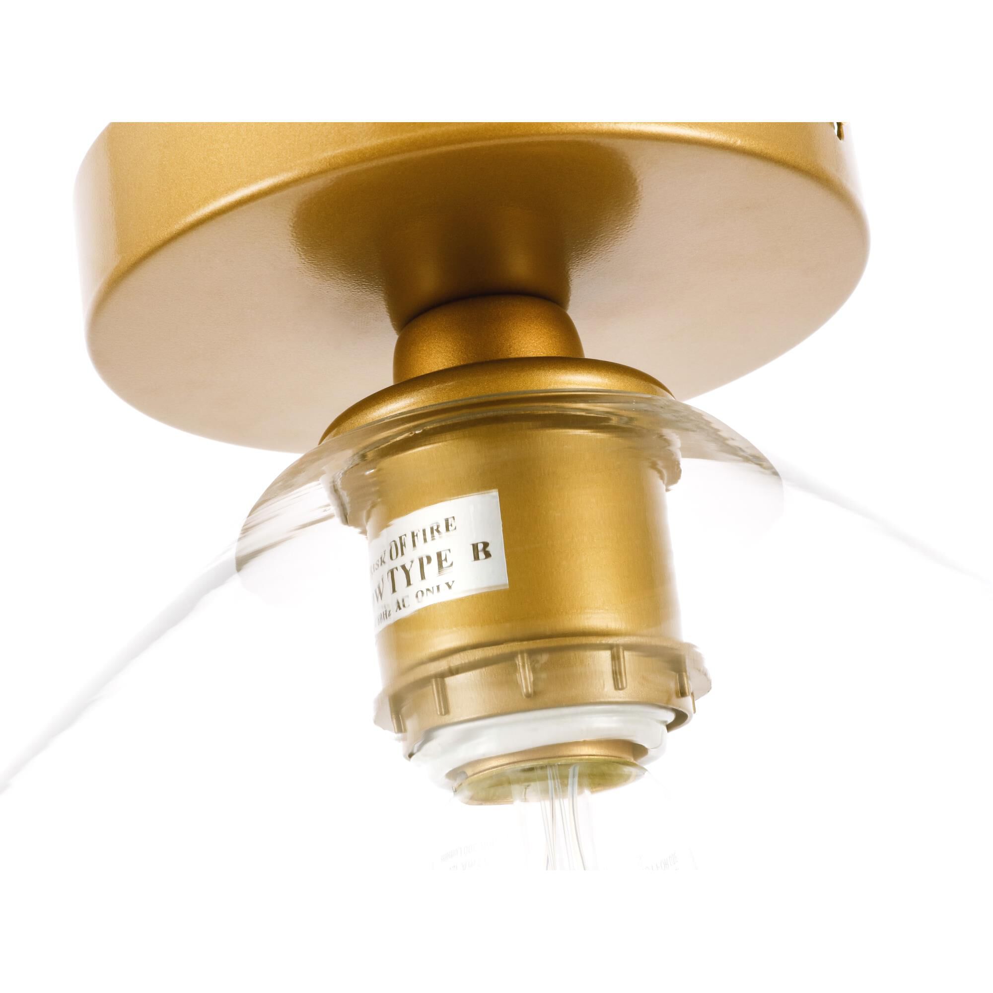 Gene 8 Inch Semi Flush Mount by Elegant Lighting