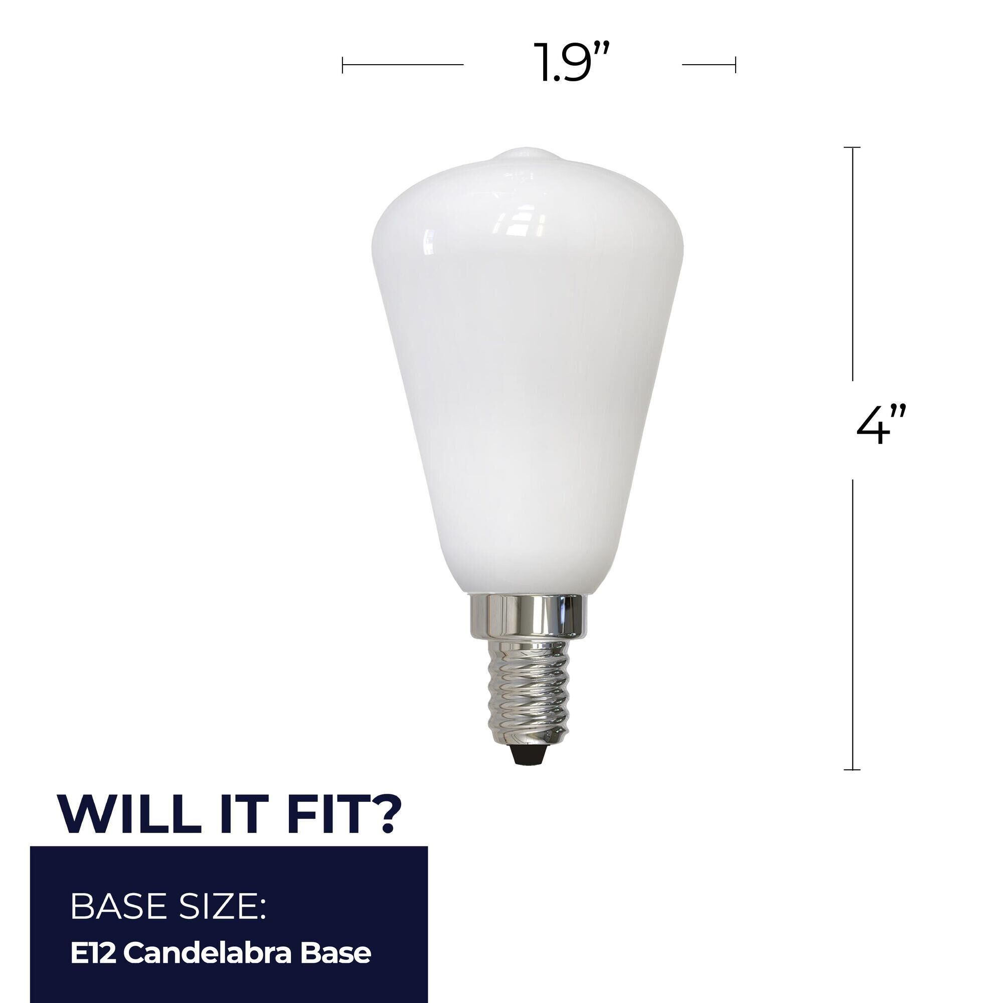 Milky ST15 Base E12 2700K LED Light Bulb by Bulbrite