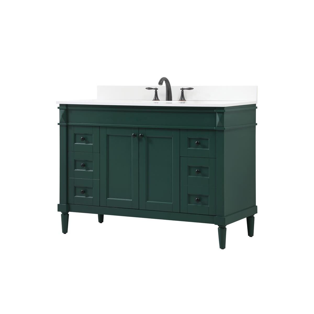 Shown in Green finish and Backsplash accent
