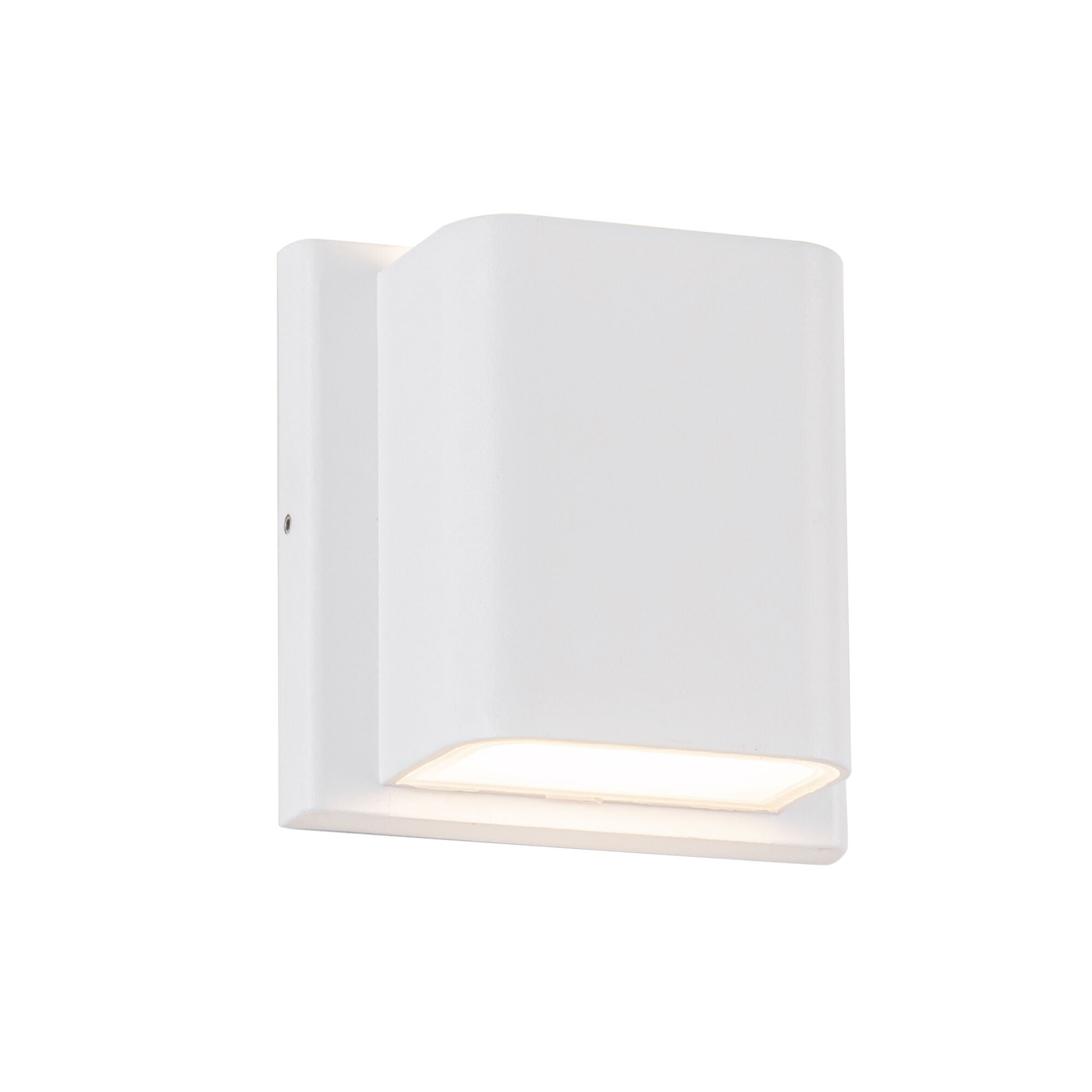 Shown in White finish and Clear glass