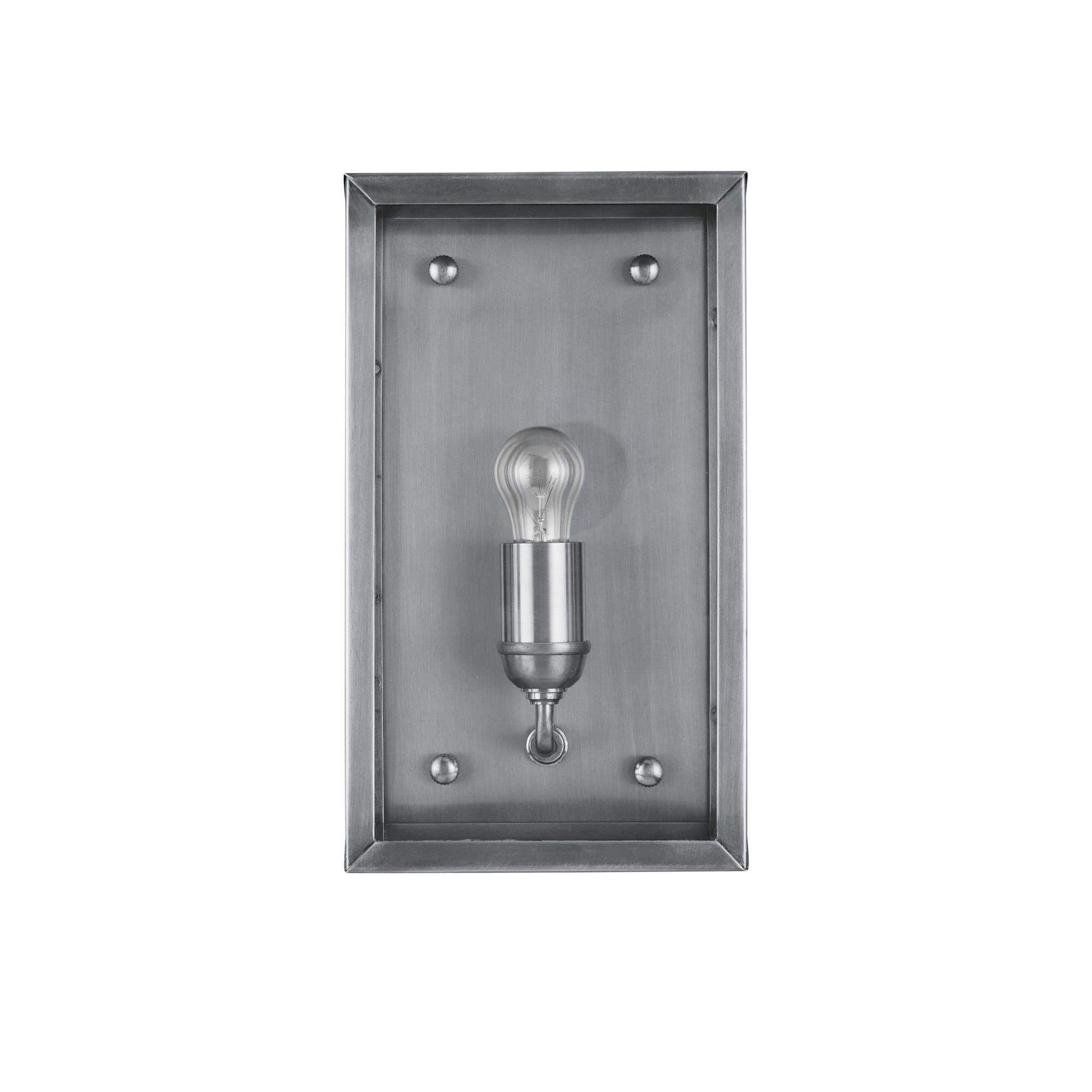 Shown in Antique Silver, Clear finish