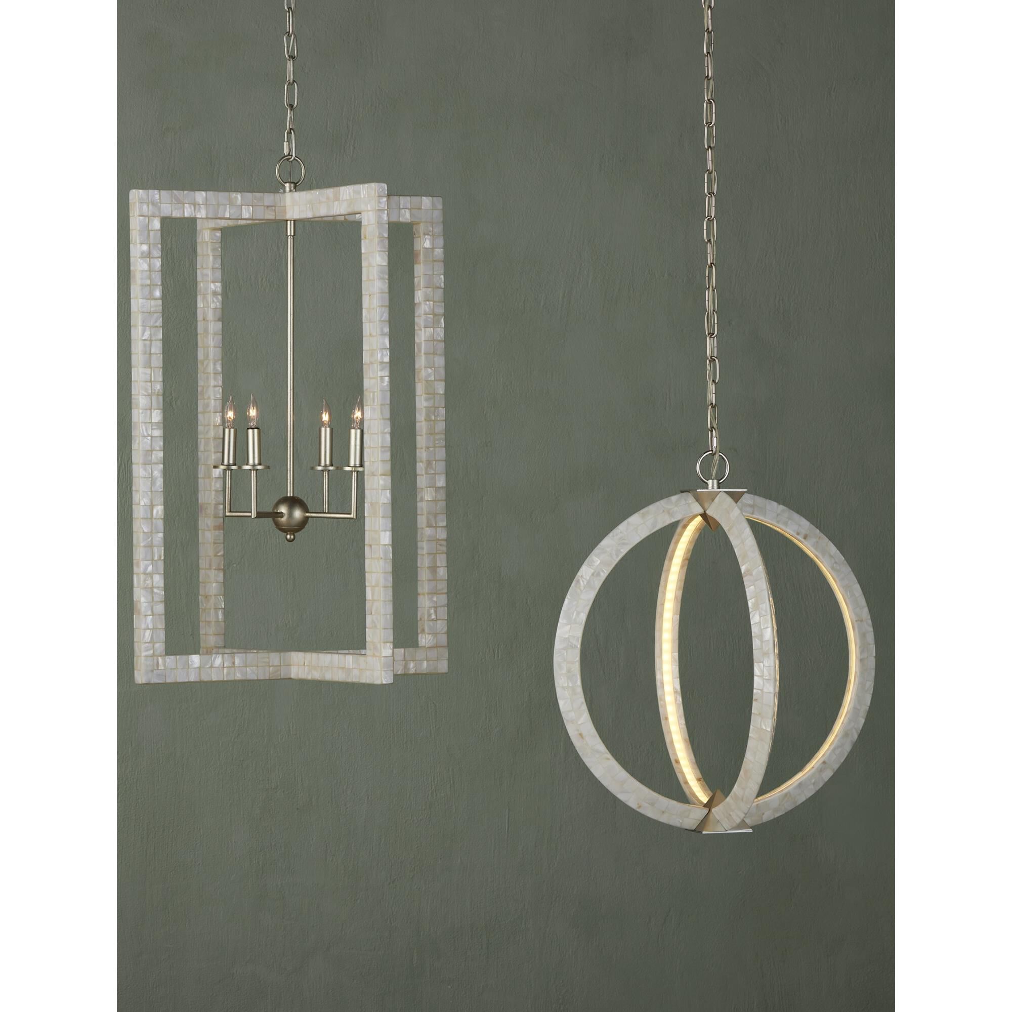 Shown in Mother Of Pearl/Contemporary Silver Leaf finish