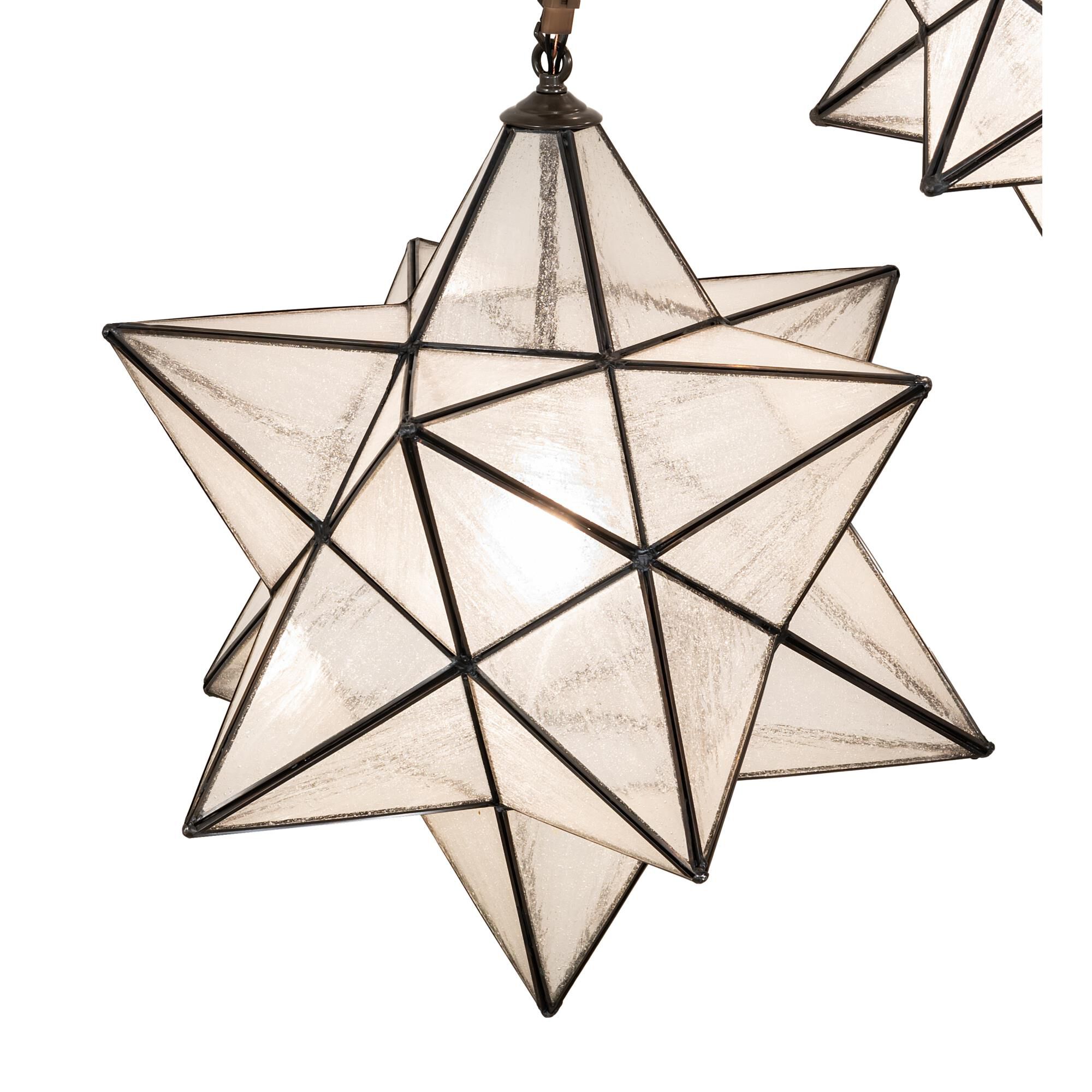 Moravian Star 37 Inch 5 Light Multi Light Pendant by Meyda Lighting