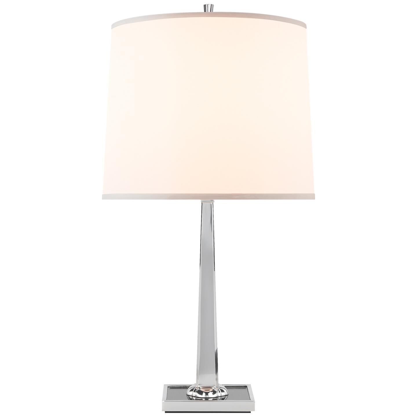 Shown in Soft Silver finish and Silk shade