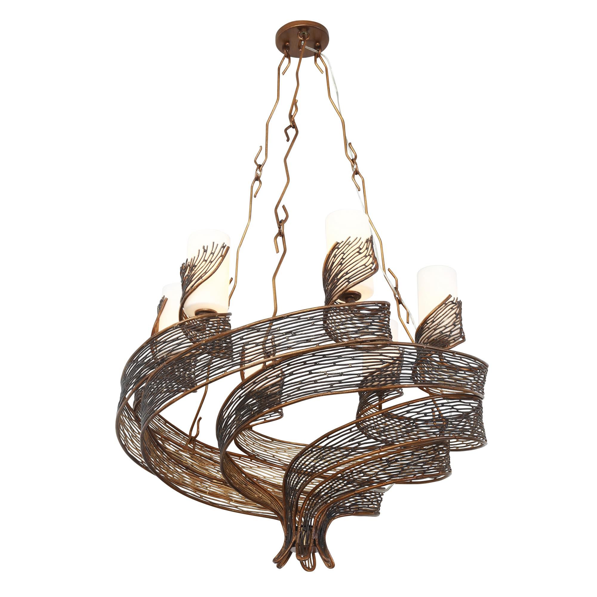 Shown in Hammered Ore finish and Gloss Opal glass