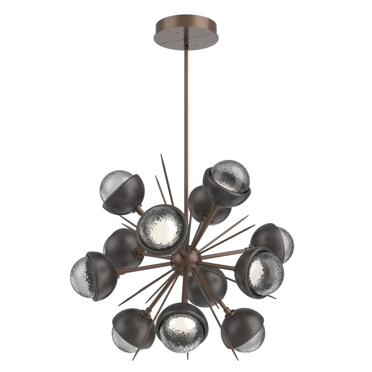 Shown in Burnished Bronze finish and Smoke glass and Graphite accent