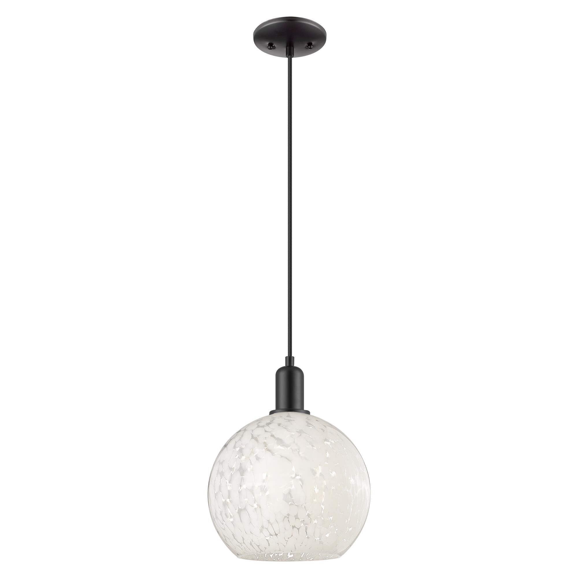 Bruno Marashlian White Mouchette 10 Inch Mini Pendant by Innovations Lighting