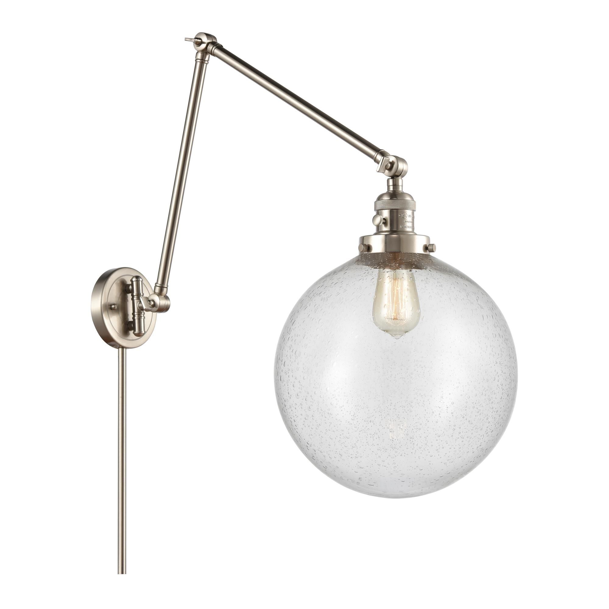 Bruno Marashlian Xx-Large Beacon Wall Swing Lamp by Innovations Lighting