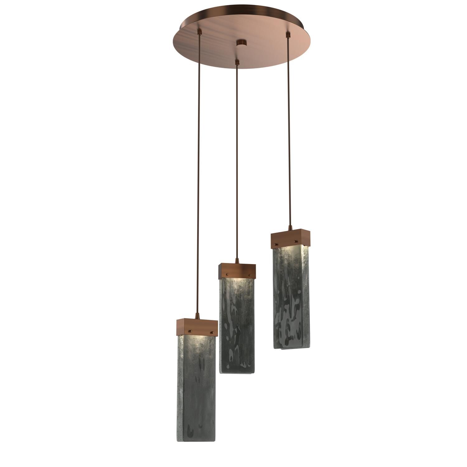 Parallel 16 Inch 3 Light LED Multi Light Pendant by Hammerton Studio