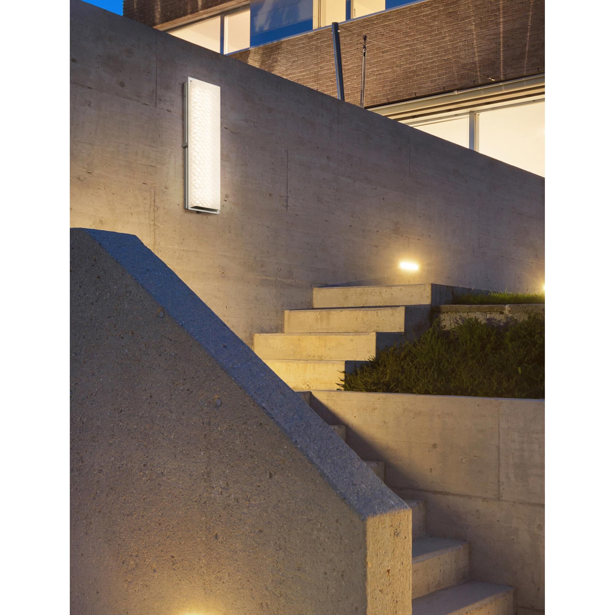 Shown in Brushed Nickel finish and Artisan glass and Weave shade