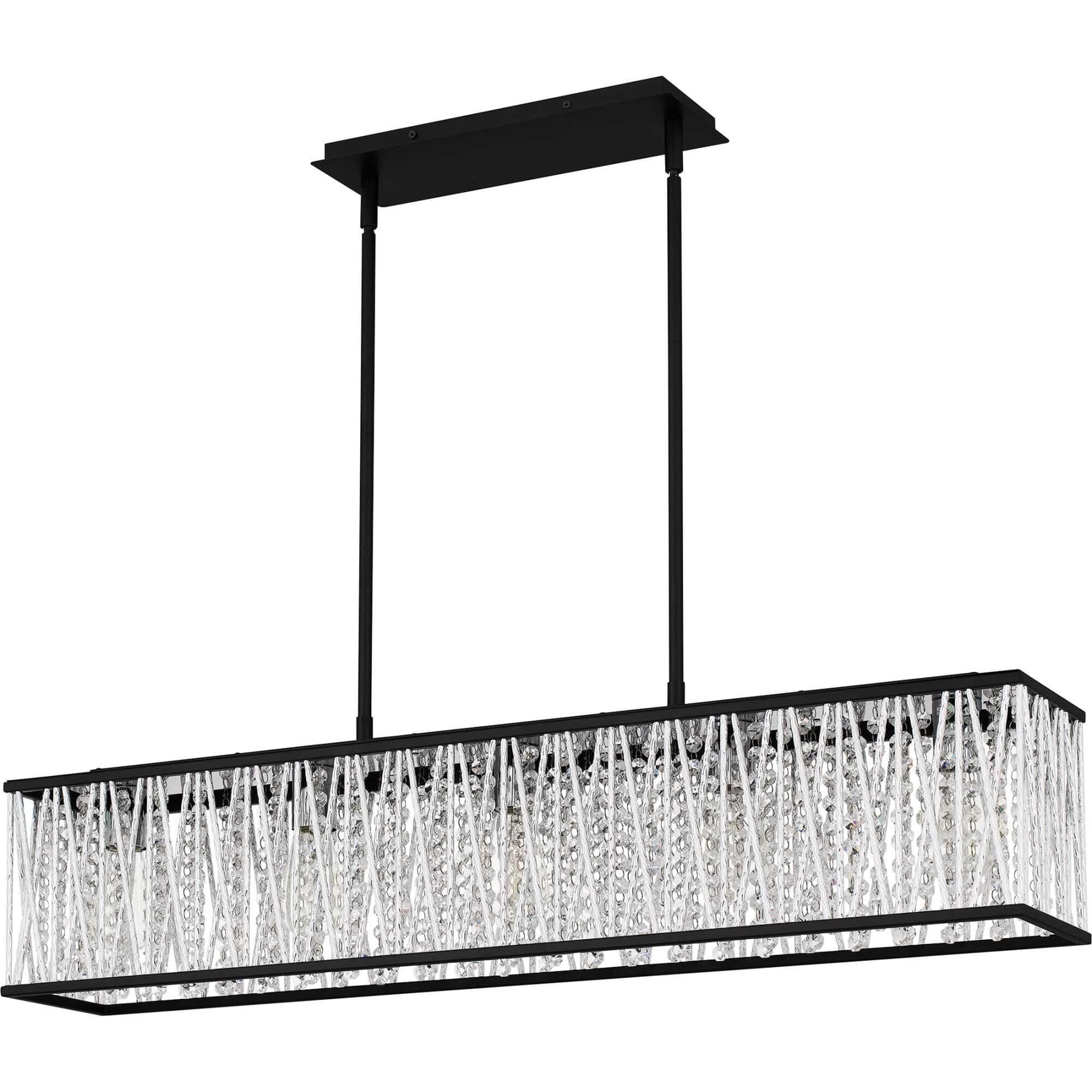 Shown in Matte Black finish and Clear Crystal Glass shade