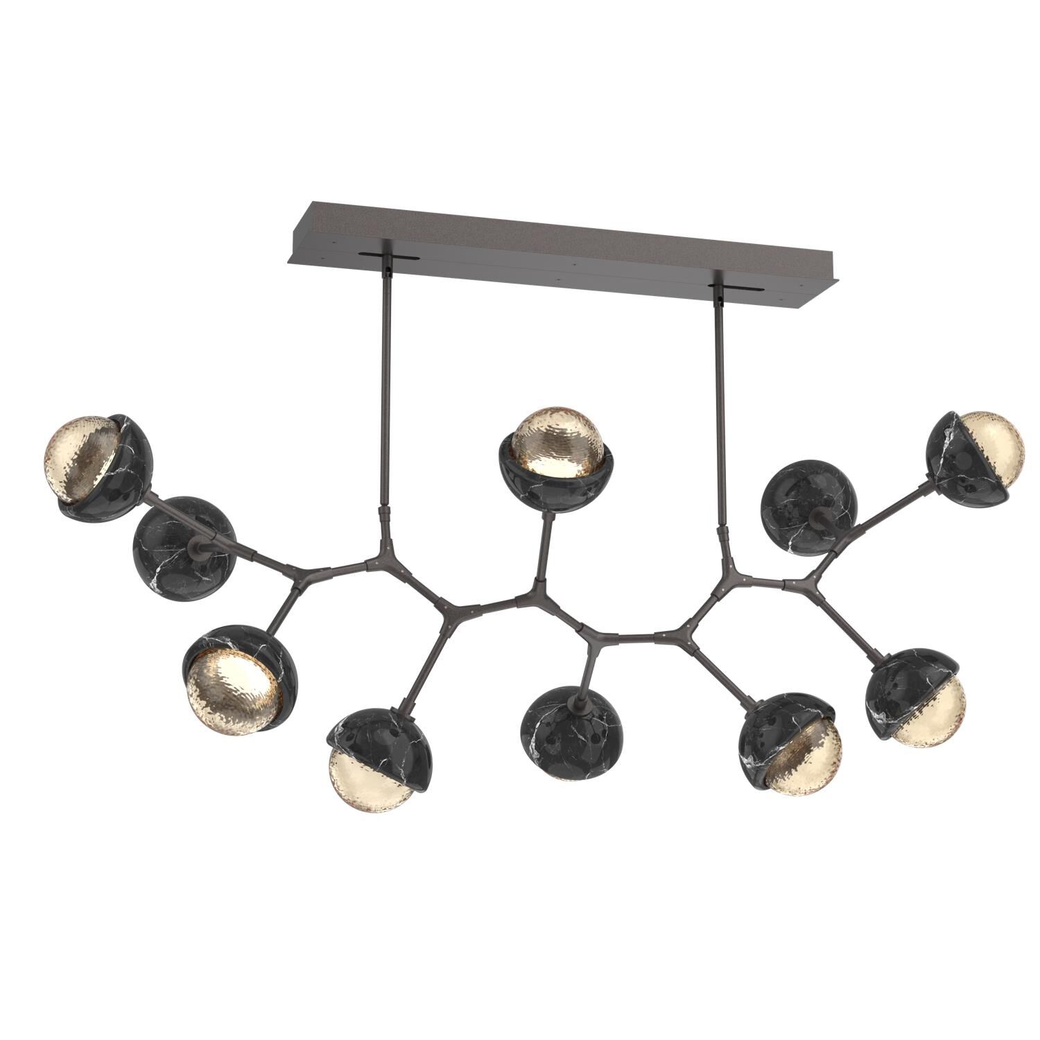 Levi Wilson Cabochon 56 Inch Linear Suspension Light by Hammerton Studio