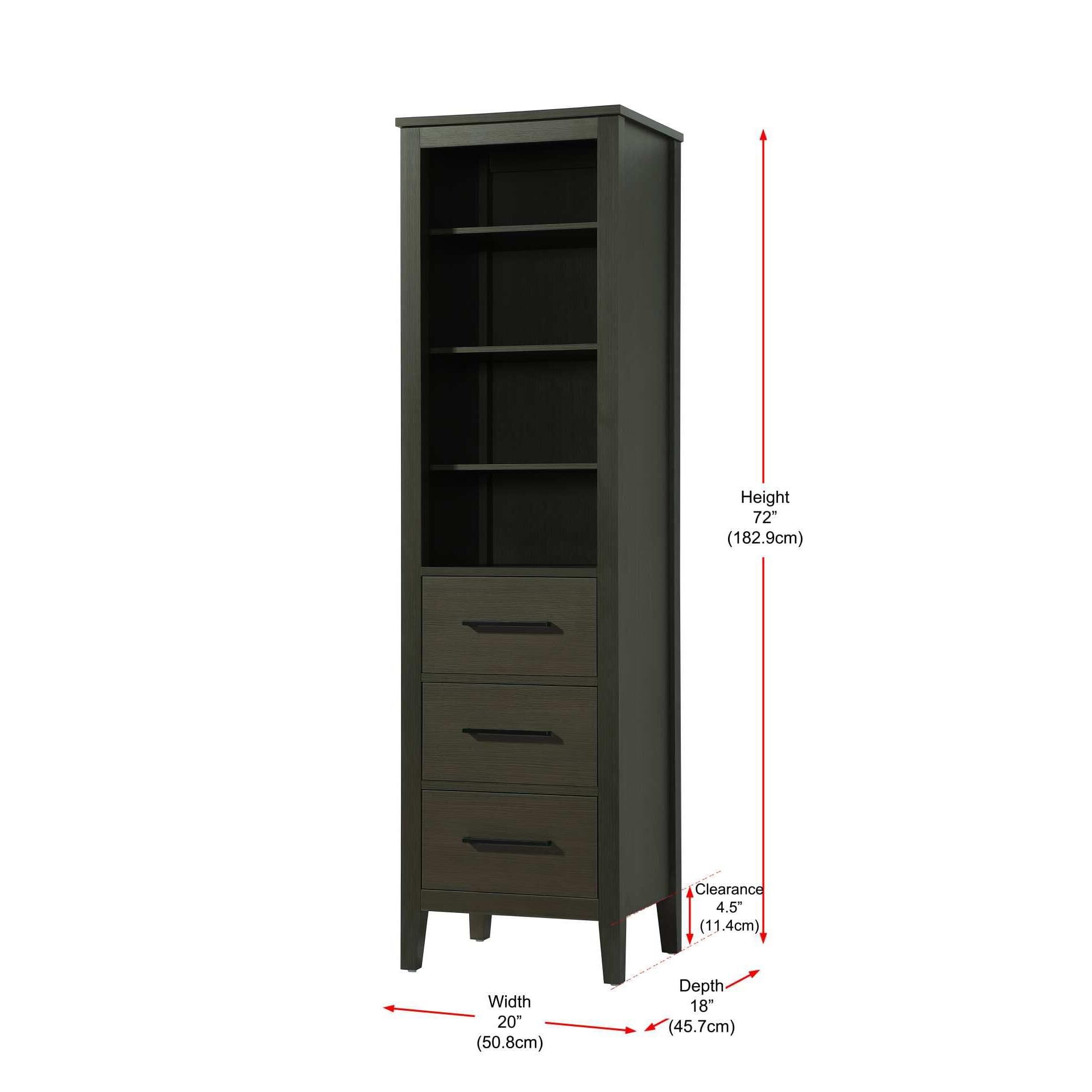 Millie 72 Inch Storage Cabinet by Elegant Decor