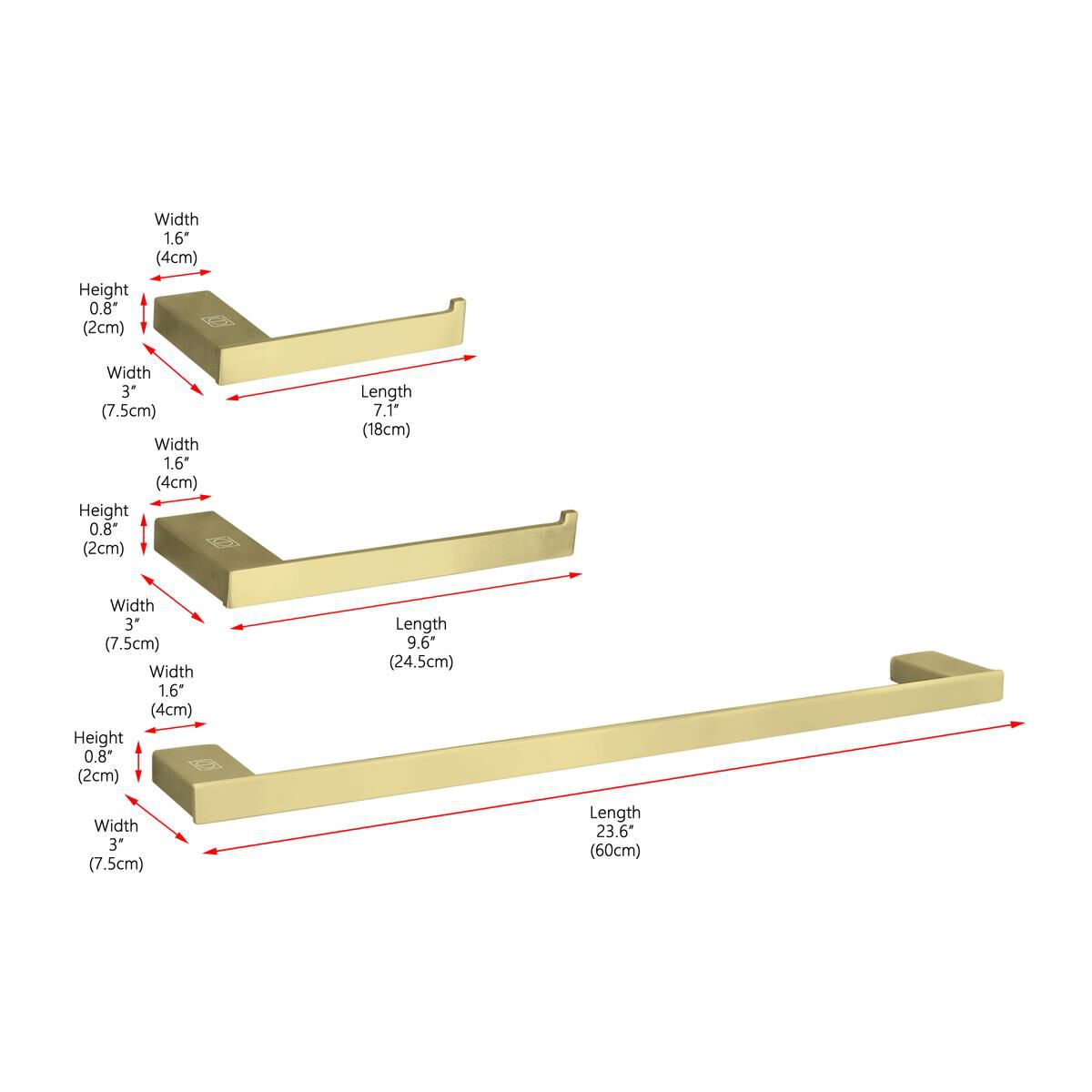 Sofia 3 Piece Towel Bar Set by Elegant Decor
